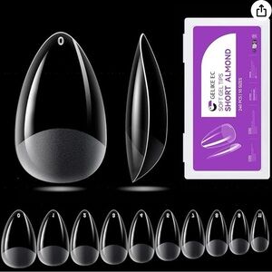 Gelike EC Short Almond Nail Tips